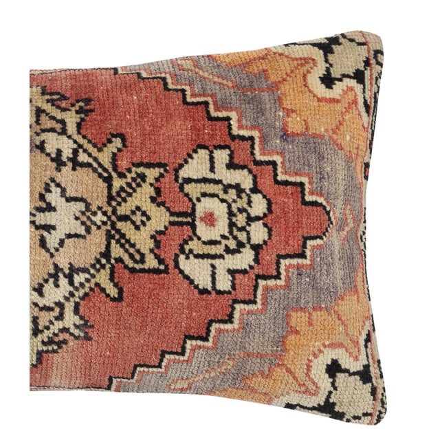 Traditional 16"x28" Hand-Woven Kilim Cushion Cover. Lumbar Pillow Cover. Throw Pillow Cover For Sale - Image 3 of 4