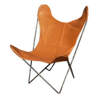 Leather Butterfly Chair from Airborne, 1950s For Sale