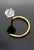 20 Point Natural Diamond Solitaire 14k Gold Wedding Nose Piercing Stud Ring Pin For Sale - Image 4 of 8