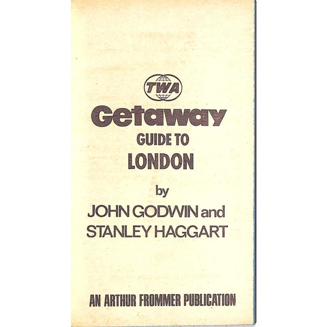 "Twa Getaway Guide London" 1971 Godwin, John and Haggart, Stanley For Sale - Image 4 of 6