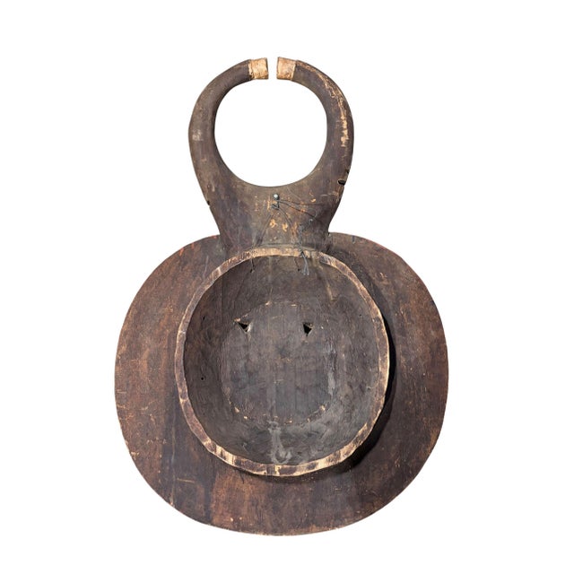 Large Vintage African Baule Goli Male Mask I Coast 42" H For Sale In New York - Image 6 of 7