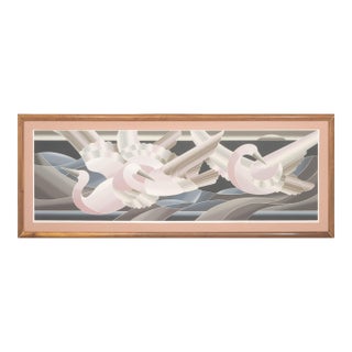 John Martineaux "Flight of the Ibis" Screenprint For Sale