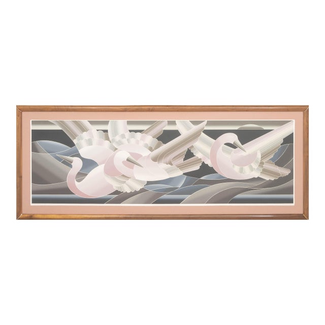 John Martineaux "Flight of the Ibis" Screenprint For Sale