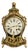 Antique 18th Century French Louis XV Painted & Ormolu Vernis Martin Cartel Clock 1750 For Sale