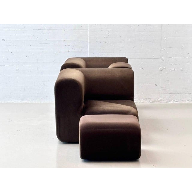 Brown Modular Lounge Seating Group from Blico, Switzerland, 1975 For Sale - Image 8 of 17