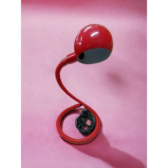 Hebi Snake Gooseneck Table Lamp by Isao Hosoe for Valenti, 1970s For Sale - Image 4 of 8