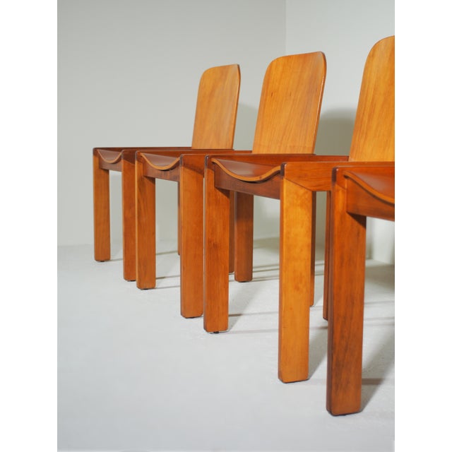 Dining Chairs by Afra and Tobia Scarpa for Molteni, Italy, 1970s, Set of 4 For Sale - Image 12 of 18
