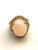 Bochic “Orient” Natural Diamond & Pink Opal Ring Set In 18K Gold & Silver For Sale - Image 4 of 8