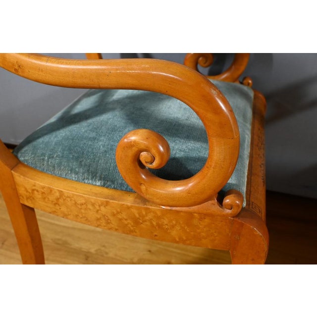 Set of Speckled Maple Armchairs, 1950s For Sale - Image 17 of 18