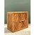Camel Vintage Rattan Chevron Cabinet For Sale - Image 8 of 12