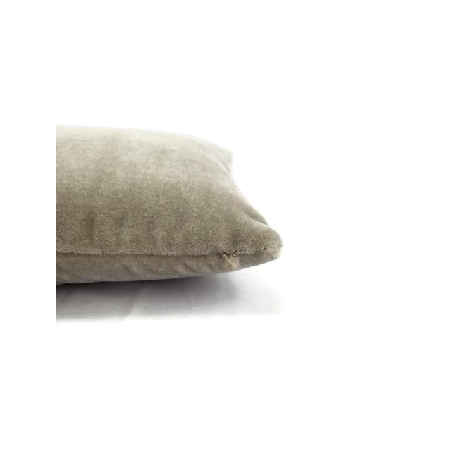 Mario Sirtori Alpaca Mohair Gray Lumbar Pillow Cover For Sale - Image 4 of 5