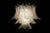 Transparent Italian Murano Three-Tier 48 Transparent Felci Glass Chandelier For Sale - Image 8 of 11