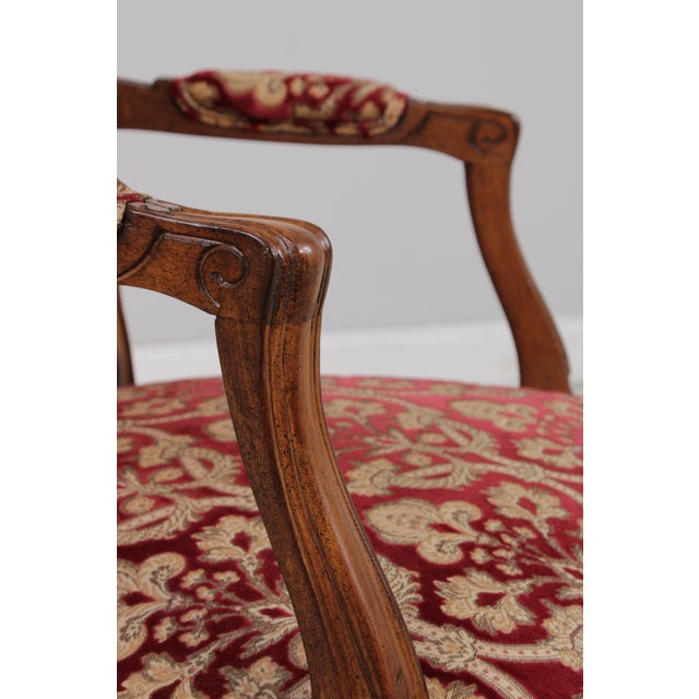 Brown Set of 8 Auffray & Co French Style Cane Back Dining Chairs For Sale - Image 8 of 18