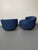 Pair of Mid-Century Rolling Swivel Lounge / Slipper Chairs, Baughman Style For Sale In New York - Image 6 of 17