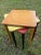 1950s 1950s Francis Hosken Painted Yellow & Red with Black Wood Stacking Tables - Set of 3 For Sale - Image 5 of 10