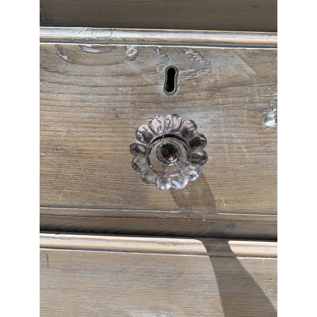 Antique English Pine Chest of Drawers Commode For Sale - Image 11 of 12