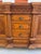 Vintage Mexican Carved Oak Credenza / Sideboard Buffet, 1980s For Sale - Image 4 of 18