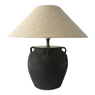 Vintage Water Pot Table Lamp For Sale