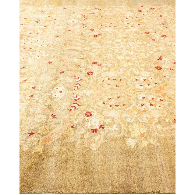 Solo Rugs Vintage Traditional Hand Knotted Wool Area Rug, Olive - 7'10" X 9'10" For Sale - Image 4 of 9