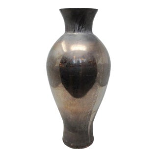 Venini - Lucenti Silver Vase by Venini For Sale