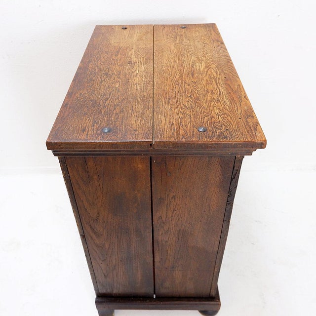 Small Rustic Wood Buffet with Bun Feet For Sale - Image 12 of 16