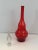 Red Red Glass Design Bottle, Circa 1970 For Sale - Image 8 of 13