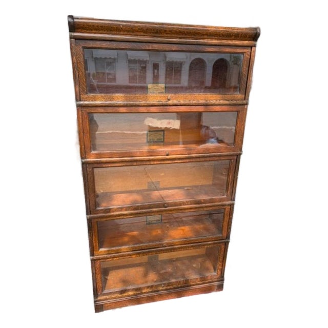 1900 - 1909 The Globe Wernicke Co Cincinnati Bookcase For Sale