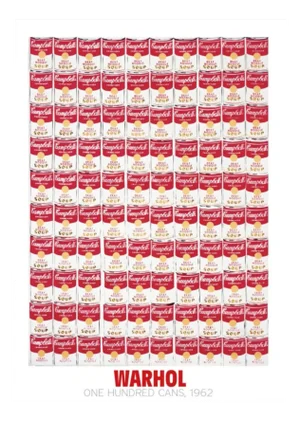 Andy Warhol, One Hundred Cans, Digital Print