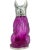 Pink Vintage French Bulldog Pink Glass Silverplate Claret Jug Decanter For Sale - Image 8 of 13