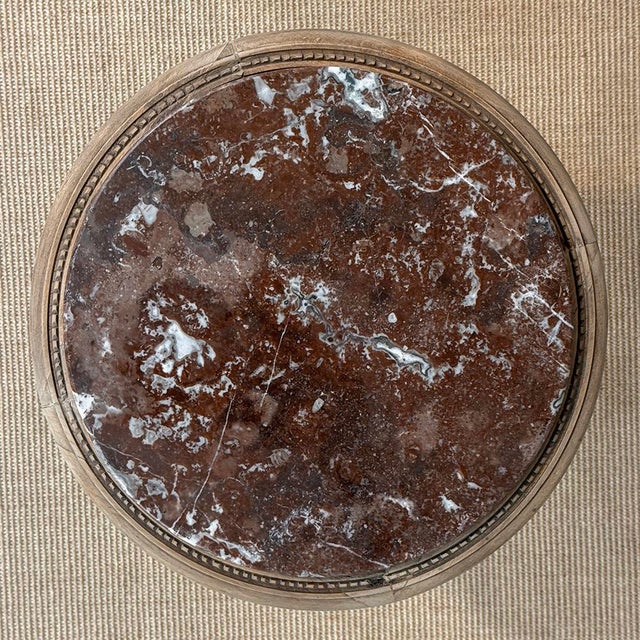 Antique French Louis XVI Stripped Marble Top Occasional Table For Sale - Image 18 of 18