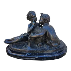 Antique Bronze Putti Sculpture Styled After Albert-Ernest Carrier-Belleuse