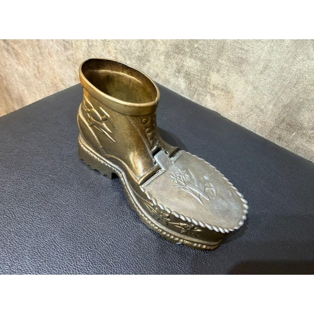 Vintage Edelweiss Hiking Boot Ashtray For Sale - Image 9 of 11