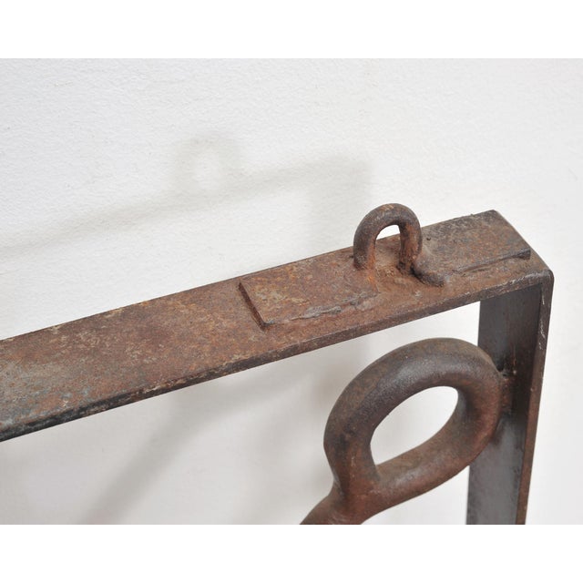 Brown British Crown & Anchor Iron Hanging Tavern or Pub Sign For Sale - Image 8 of 18
