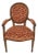 Mid 20th Century Louis XVI Style Cabriolet Arm Chair For Sale