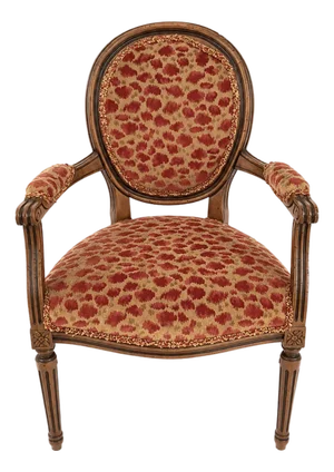 Mid 20th Century Louis XVI Style Cabriolet Arm Chair