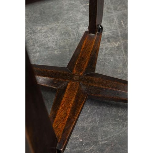 Brown Amsterdam School Side Table by Christiaan Bartels For Sale - Image 8 of 10