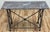 Mid 20th Century Vintage Stone Top Medallion Iron Console Table For Sale - Image 5 of 15