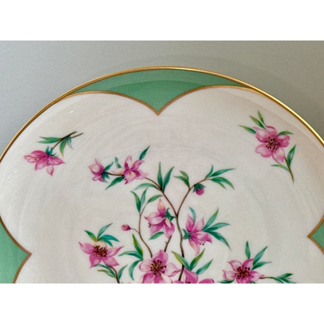 Traditional Lenox Peach Tree Charger Plate For Sale - Image 3 of 9