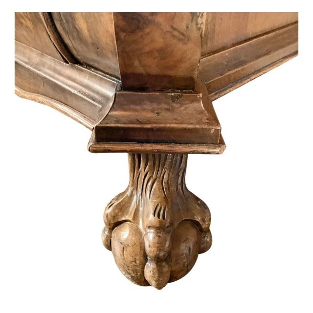 Baroque Style Drop Front Secretary Desk For Sale - Image 4 of 9