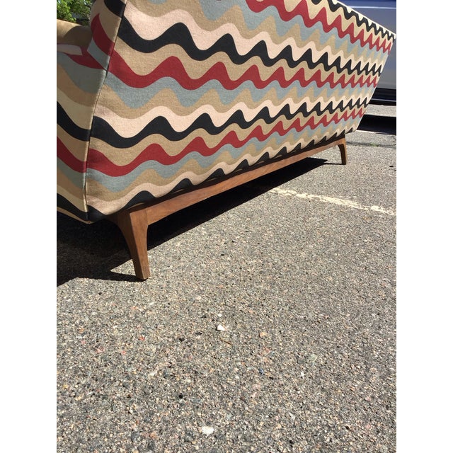 Mid-Century Modern Reupholstered Vintage Sofa, Circa 1950s For Sale - Image 9 of 12