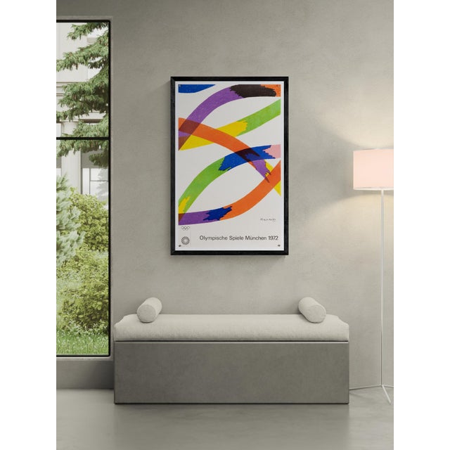 This original lithograph was created by Italian artist Piero Dorazio for the 1972 Munich Olympic Games. Published by...