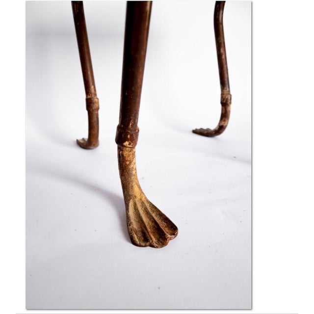 Stool With Unusual Duck Foot 1960s Vintage For Sale - Image 4 of 9