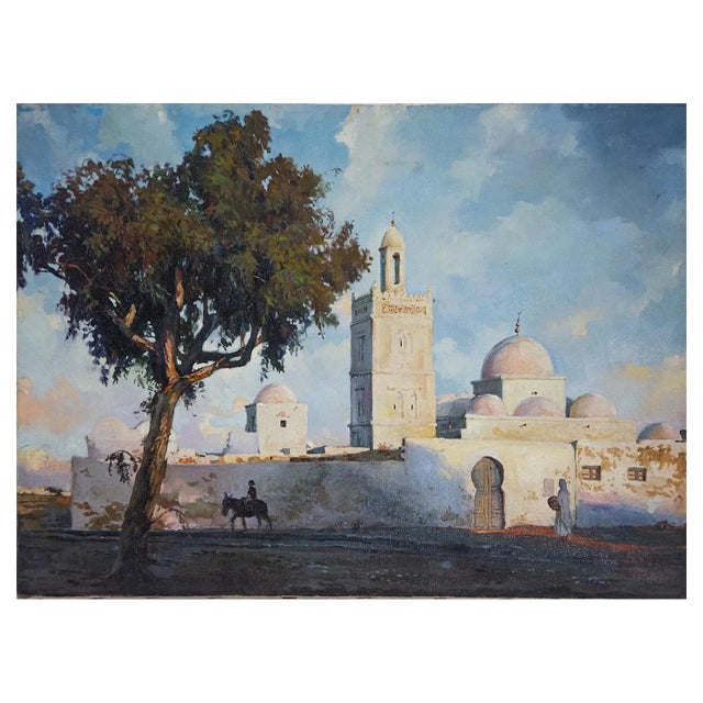 Alexander Sergeev, Tunisian Landscape, Original Oil Painting, 1994 For Sale
