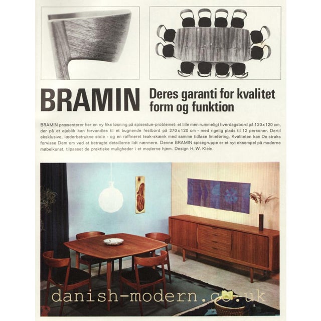 Large Danish Teak Extendable Dining Table by Henry Walter Klein for Bramin, 1960s For Sale - Image 11 of 18