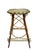Cabin Rustic Adirondack Twig Side Table With Hand-Painted Green Accents – Folk Art Cabin Style For Sale - Image 3 of 17