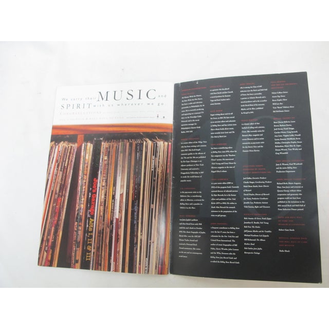 The tenth annual Rock and Roll Hall of Fame annual induction dinner, 1995. A program and catalog of the event and...