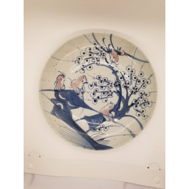 1960s 1960s Asian Art Plate/Cherry Blossom Tree and Birds For Sale - Image 5 of 5
