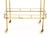 Mid-Century Modern Brass Two-Tier Bar Cart For Sale - Image 4 of 7