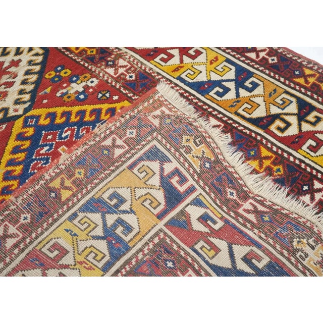 Antique Kazak Rug 3'7'' x 5'10'' For Sale - Image 4 of 12