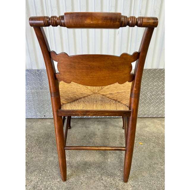 Signed and Decorated Hitchcock Dining Chairs - Set of 6 For Sale - Image 11 of 12